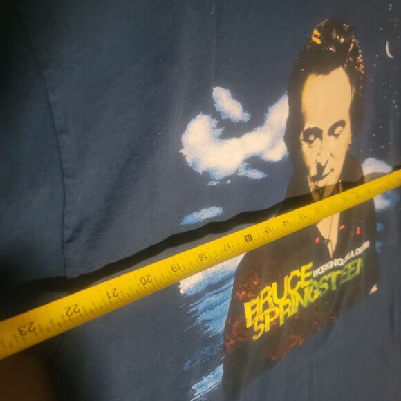 Bruce Springsteen 2009 Working On A Dream Concert Tour T-Shirt Mens Size L Blue - Picture 3 of 8